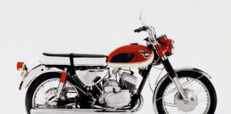 A 1966 Kawasaki A1 Samurai. Photo courtesy Kawasaki Motors Corp., U.S.A.