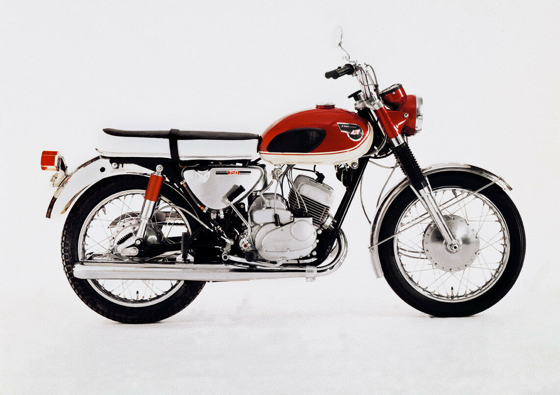 A 1966 Kawasaki A1 Samurai. Photo courtesy Kawasaki Motors Corp., U.S.A.