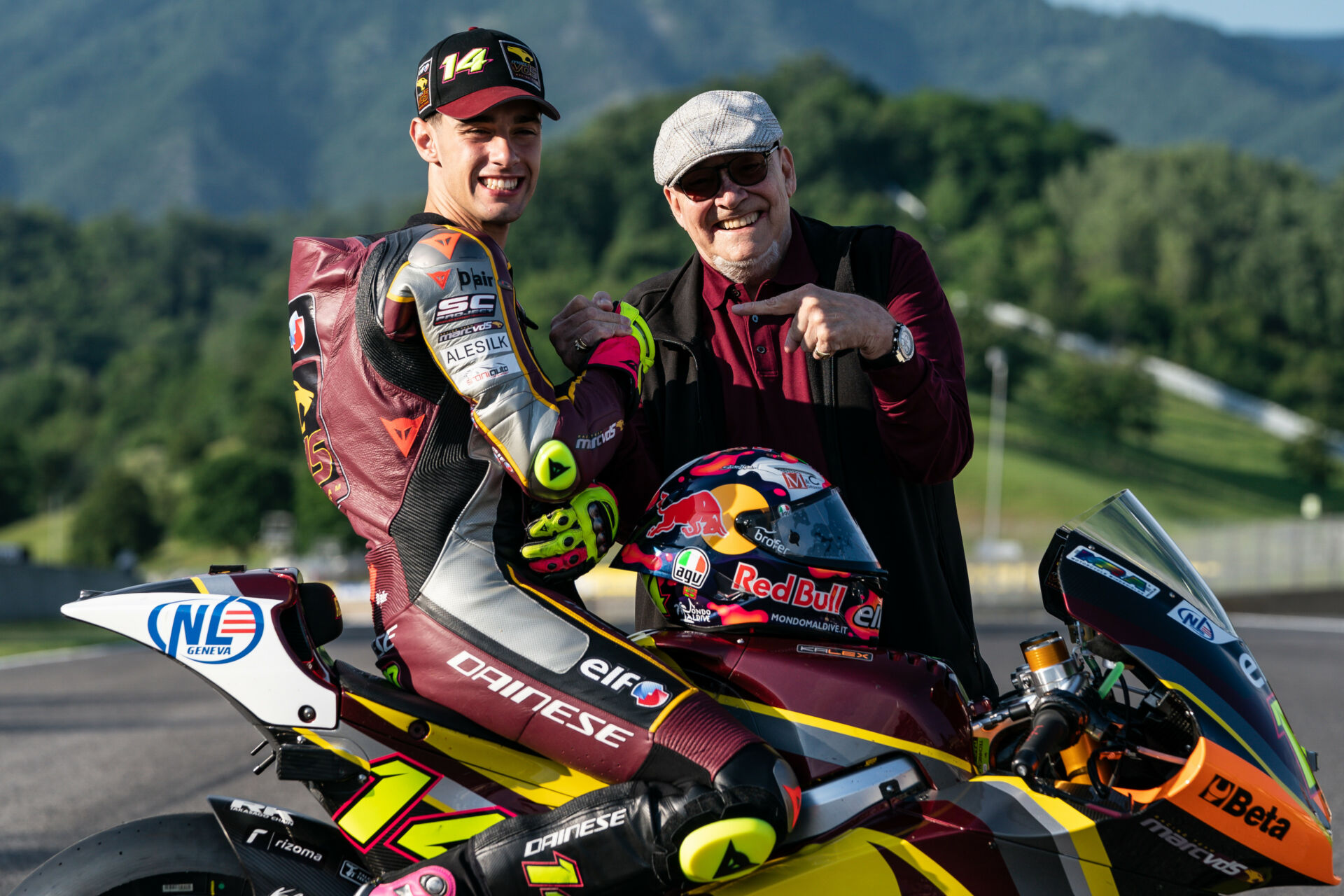 Tony Arbolino (left) and Marc van der Straten (right). Photo courtesy Marc VDS Racing Team.