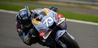 Alex Marquez (73). Photo courtesy Gresini Racing.