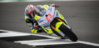 Matteo Ferrari (11), as seen at Silverstone. Photo courtesy Gresini Racing.
