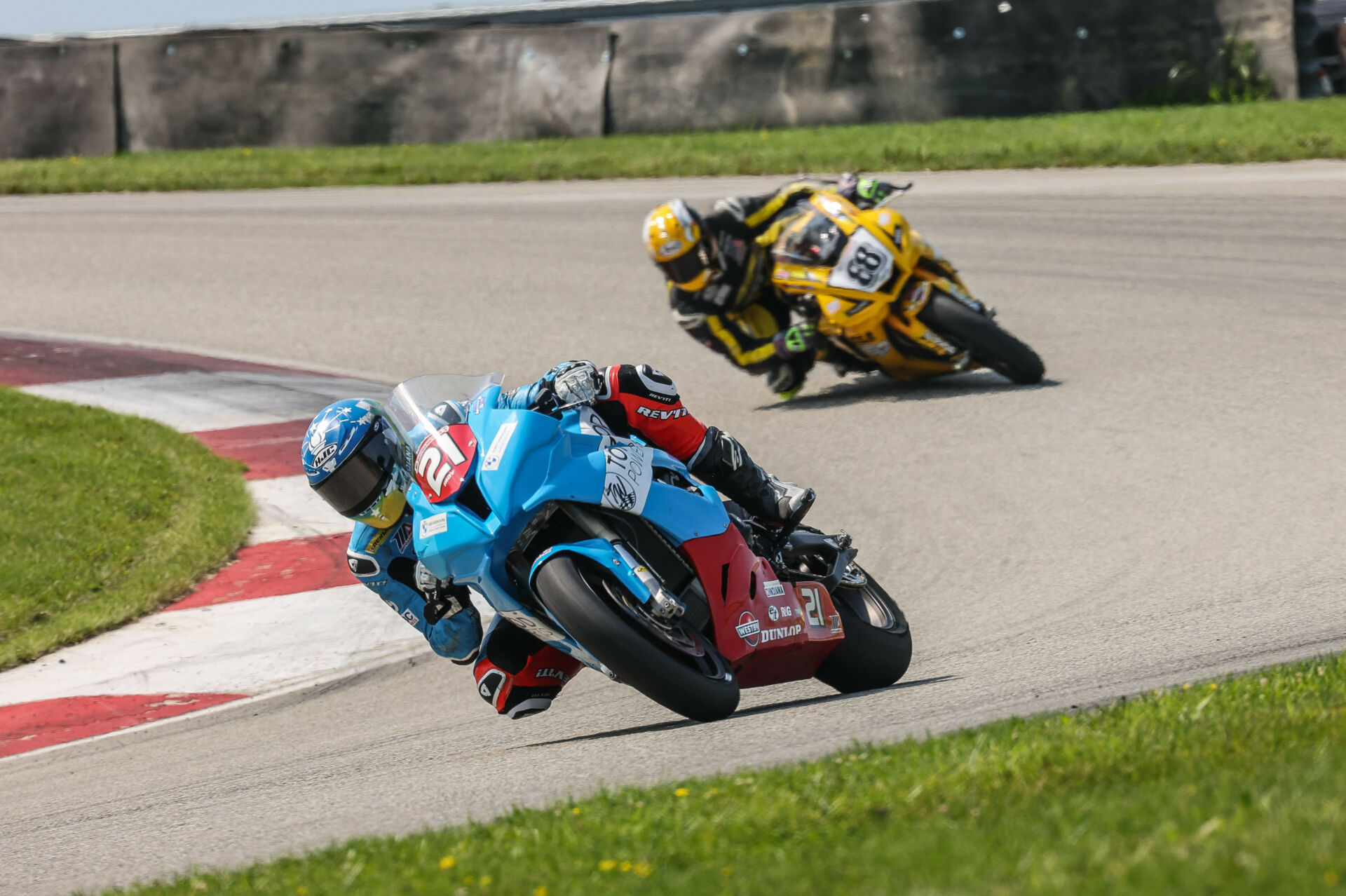 BMW-mounted MotoAmerica Superbike Cup racer Nolan Lamkin (21). Photo by Brian J. Nelson, courtesy BMW Motorrad Motorsport.