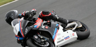 Ben Young (1) topped Friday morning's practice session which ultimately awarded the defending CSBK Champion pole position for Round Four after wet weather forced the cancellation of official qualifying at Canadian Tire Motorsport Park. Photo by Rob O'Brien, courtesy CSBK.