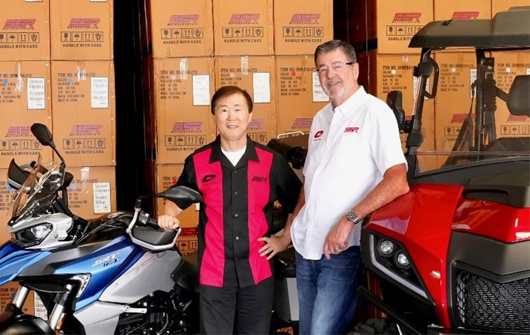 SSR’s founder William Li (left) and new Vice President Greg Blackwell (right). Photo courtesy SSR Motorsports.
