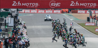 The start of the 2023 24 Hours of Le Mans. Photo courtesy FIM EWC.