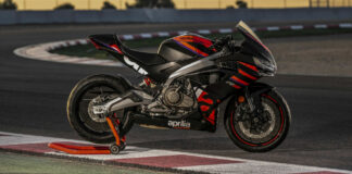 An Aprilia RS 457. Photo courtesy Aprilia.