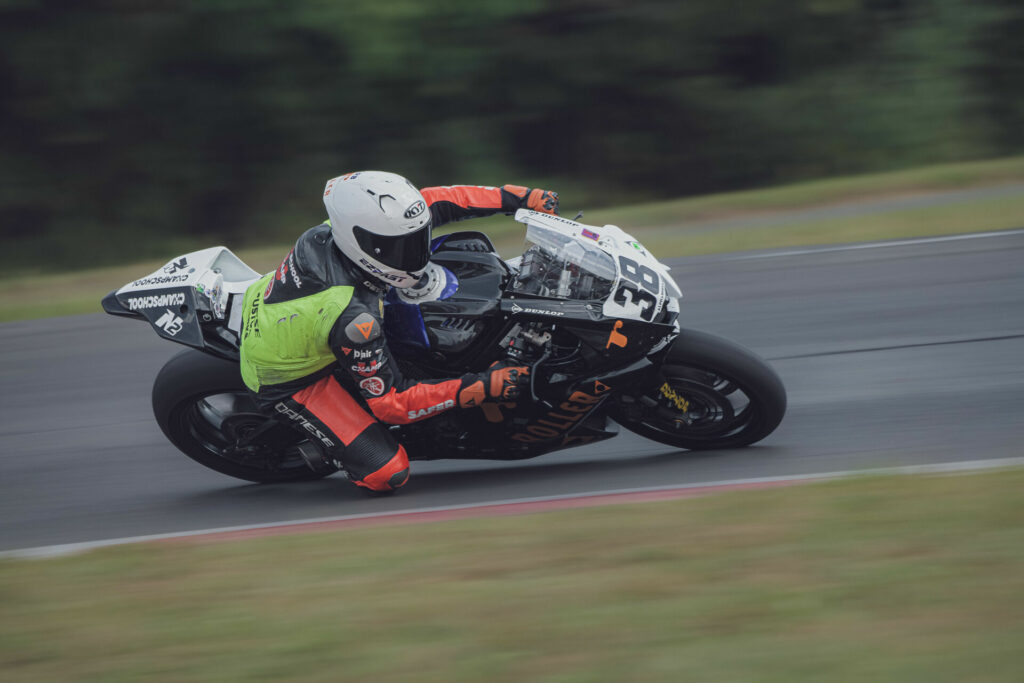 Eziah Davis (38) on the Alpha Omega Yamaha. Photo by Noiseless Productions, courtesy N2 Racing.