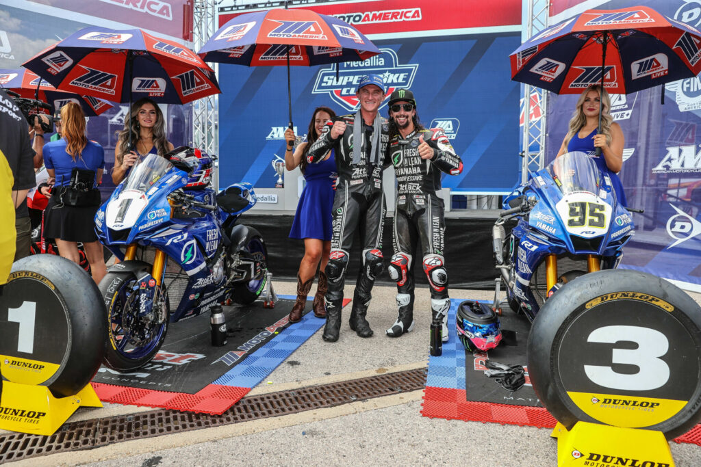 Jake Gagne (left) and JD Beach (right). Photo courtesy Yamaha.