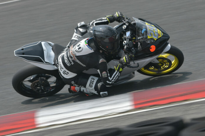 A rider at speed at New Jersey Motorsports Park (NJMP). Photo courtesy NJMP.