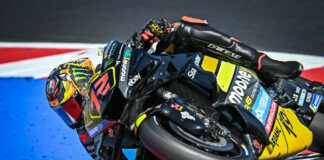 Marco Bezzecchi (72), as seen earlier this season. Photo courtesy Mooney VR46 Racing Team.
