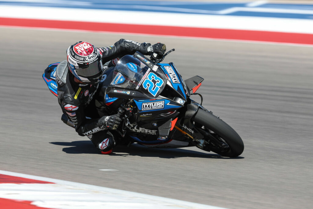 Tytlers Cycle Racing's Corey Alexander (23). Photo by Brian J. Nelson, courtesy Tytlers Cycle Racing.