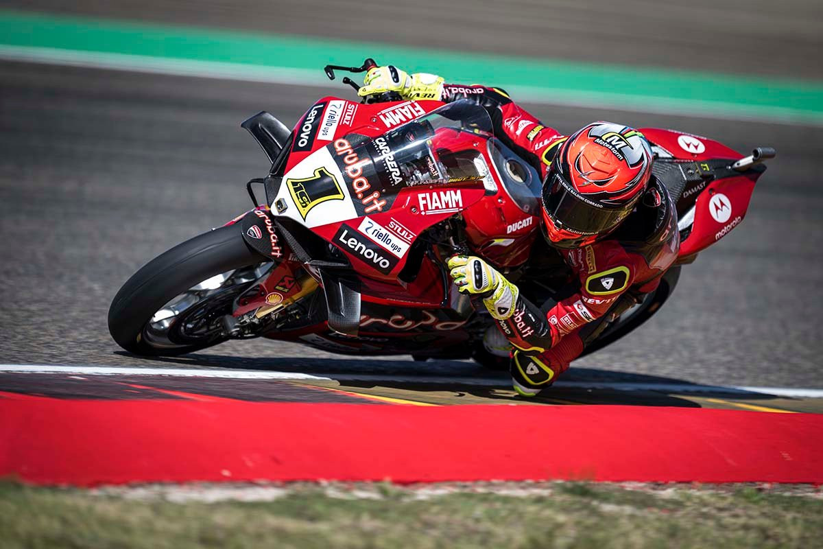 Alvaro Bautista (1). Photo courtesy Aruba.it Racing Ducati.