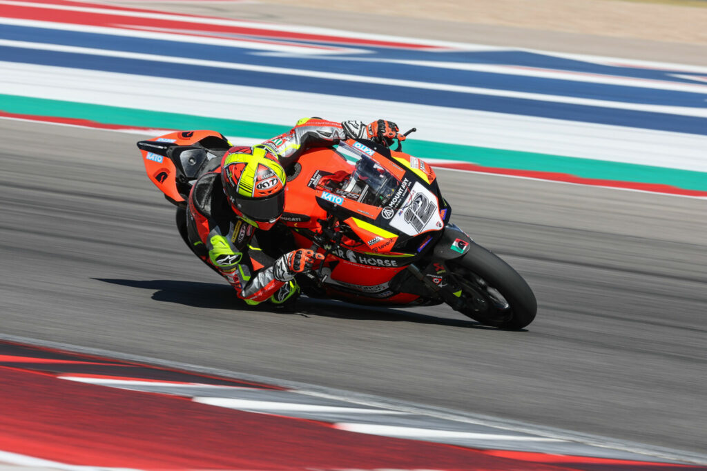 2023 MotoAmerica Supersport Champion Xavi Fores (12). Photo by Brian J. Nelson, courtesy KYT Americas.