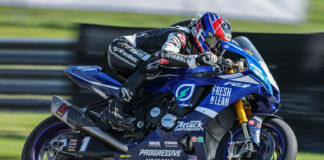 Three-time MotoAmerica Superbike Champion Jake Gagne (1). Photo by Brian J. Nelson.
