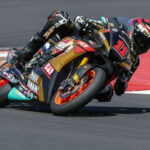 Mathew Scholtz (11) on his Westby Racing Yamaha YZF-R1 Superbike. Photo by Brian J. Nelson, courtesy Westby Racing.