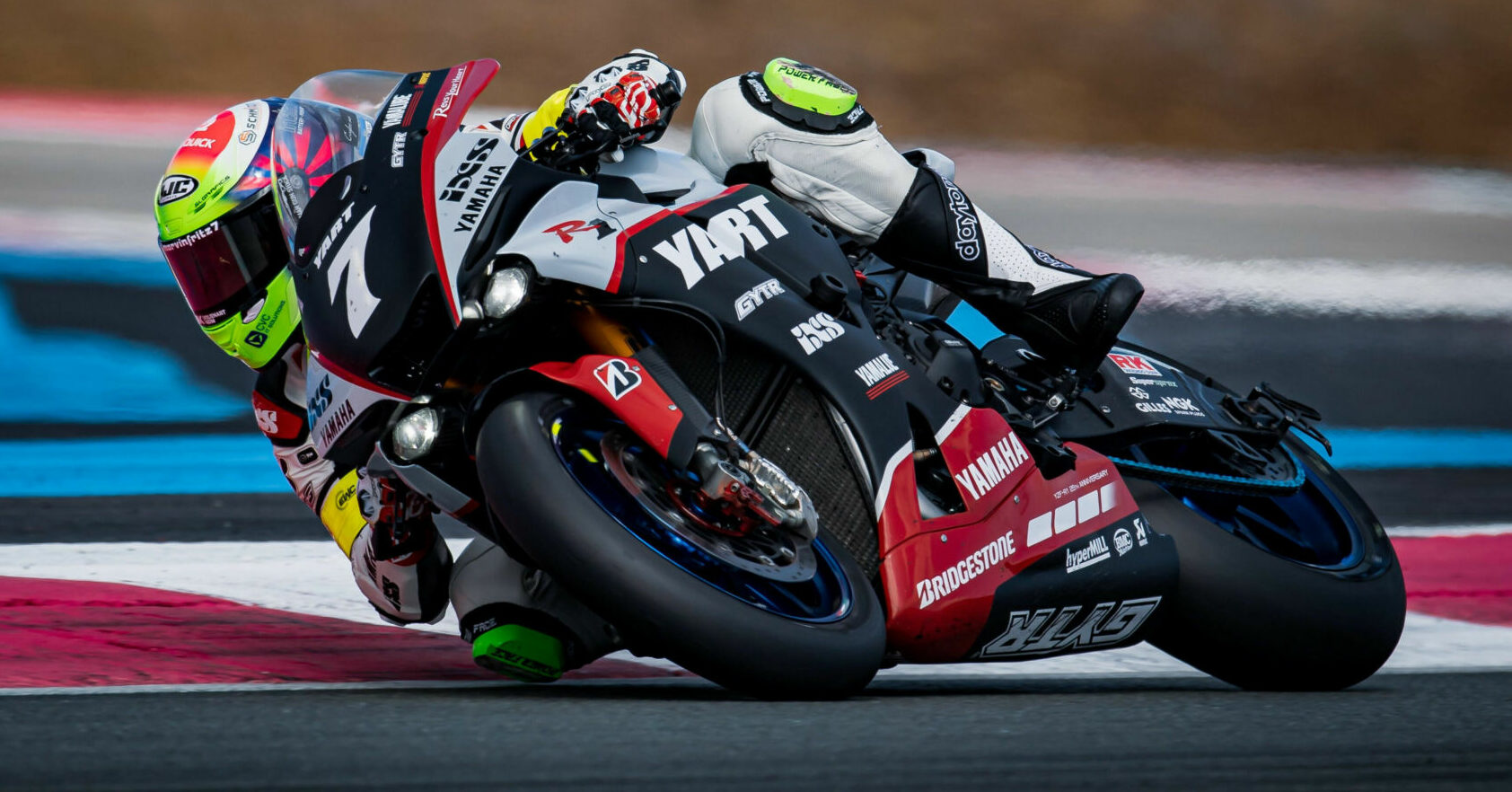 YART Yamaha Official EWC Team (7) in action. Photo courtesy Bridgestone.