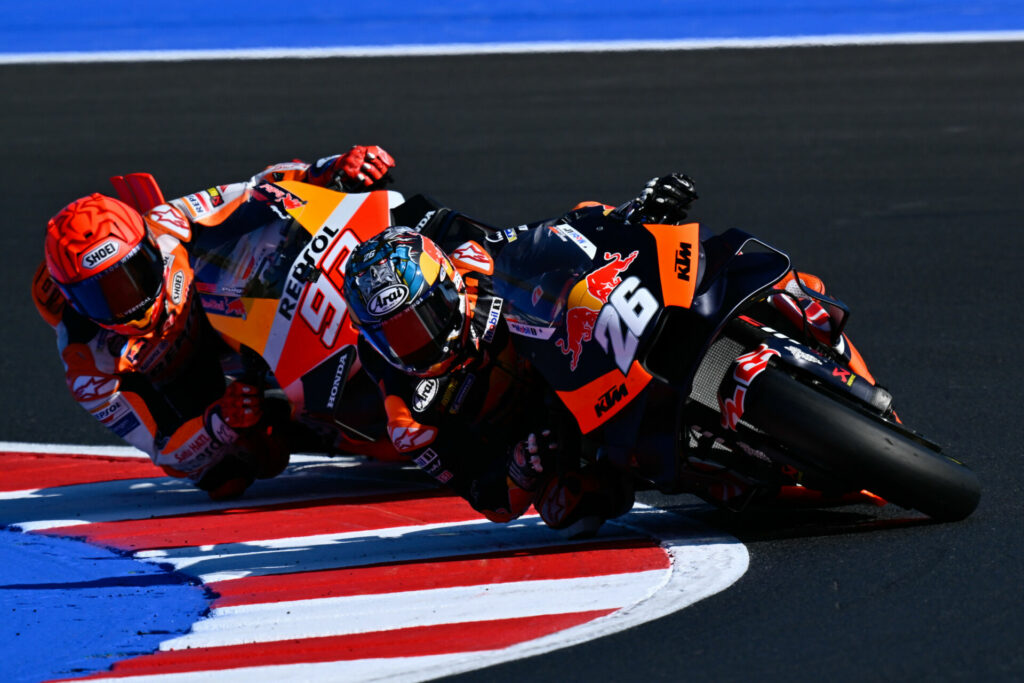 Dani Pedrosa (26) and Marc Marquez (93). Photo courtesy Dorna.