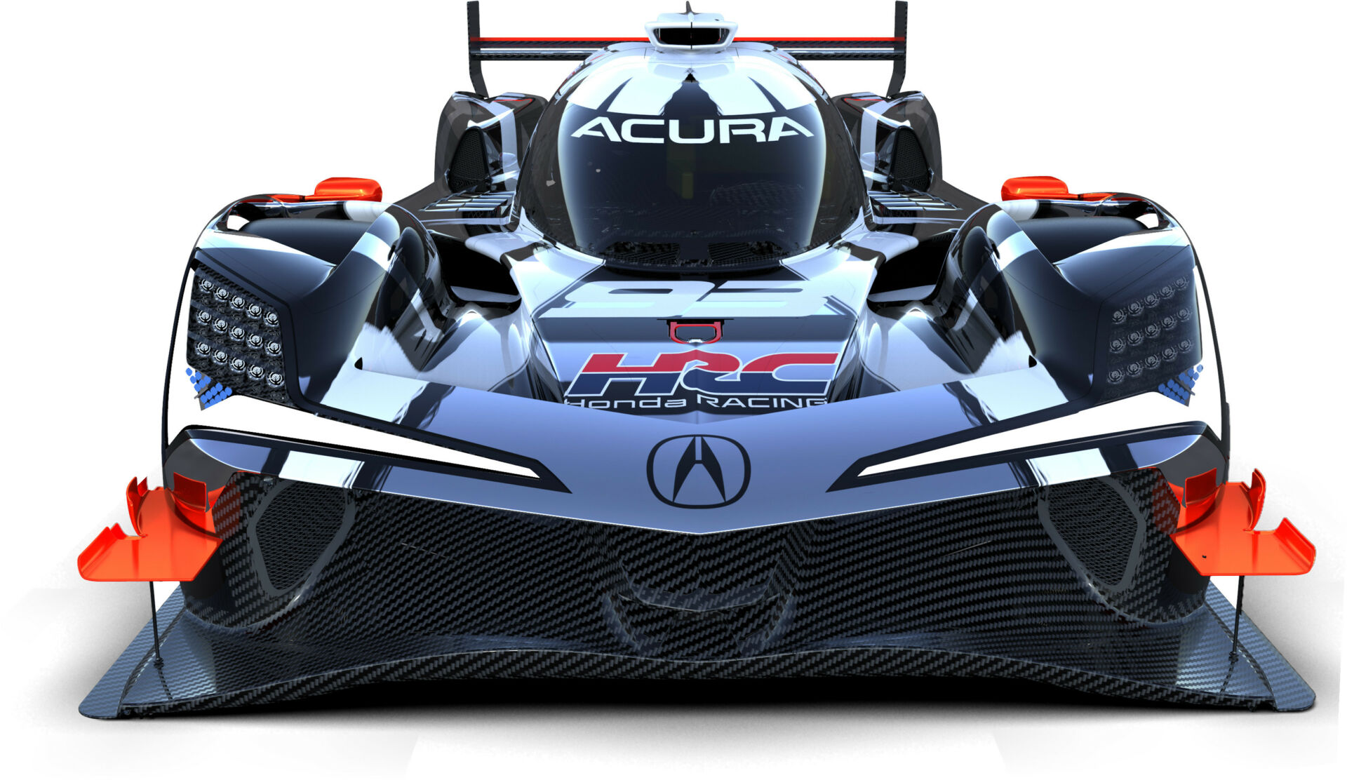 An Acura and Honda-branded HPD ARX prototype racecar. Photo courtesy American Honda.