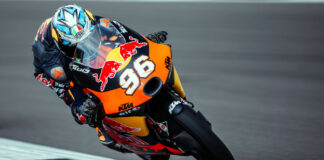 Daniel Holgado (96). Photo courtesy Red Bull KTM Tech3.