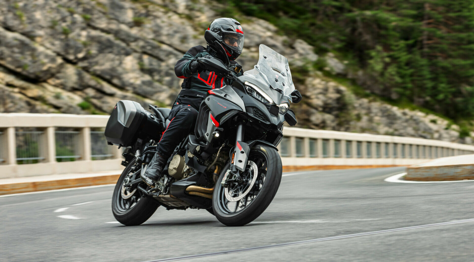 Ducati designed the 2024 Multistrada V4 S Grand Tour for riders who like to tour with high levels of comfort and safety. Photo courtesy Ducati.