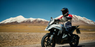 A 2024 BMW R 1300 GS at speed. Photo courtesy BMW Motorrad North America.
