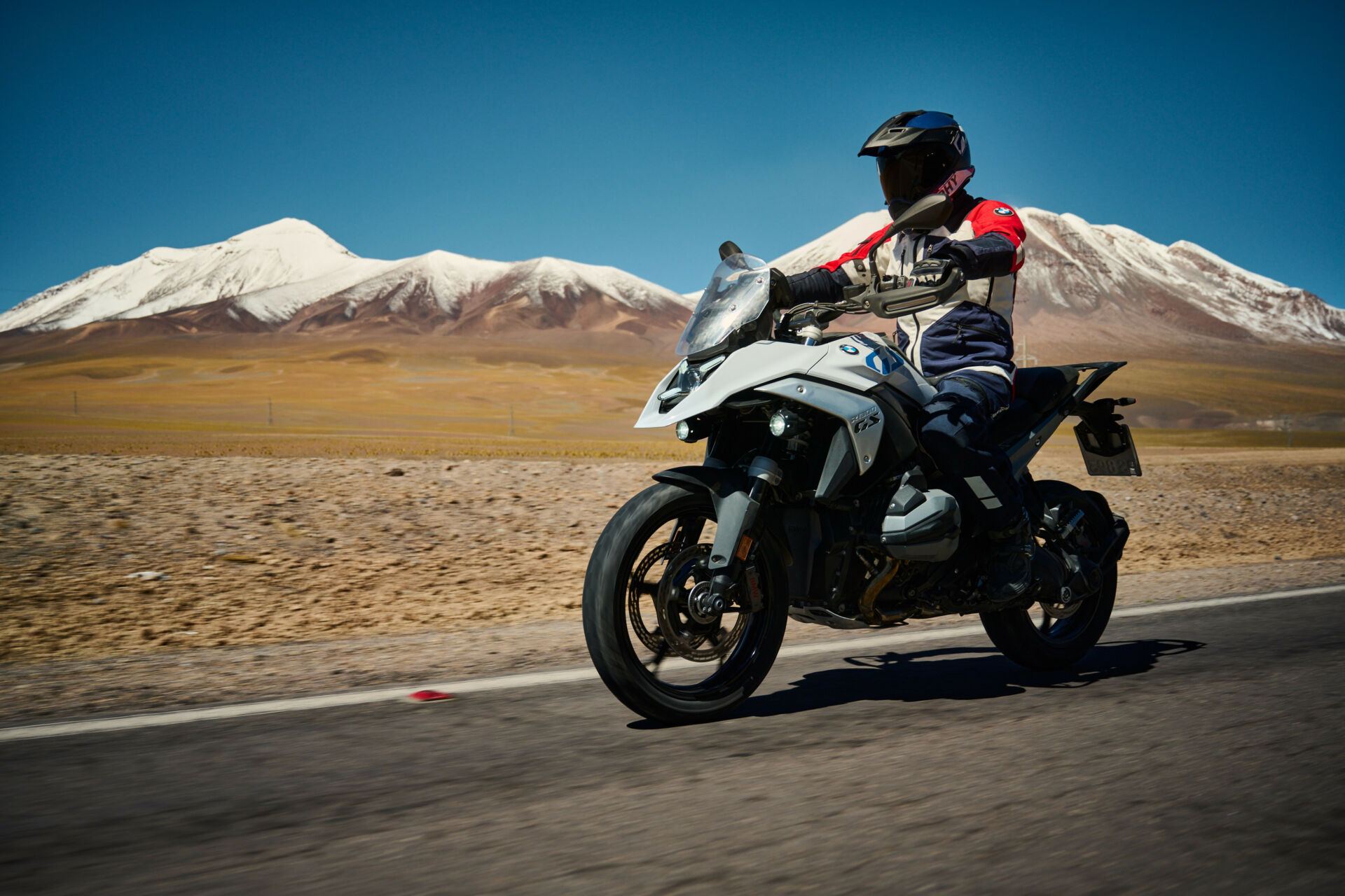 A 2024 BMW R 1300 GS at speed. Photo courtesy BMW Motorrad North America.