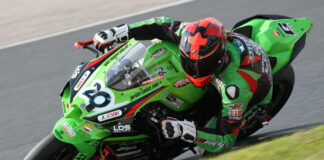 Trevor Dion (20) will complete the 2023 CSBK season on a privately owned Kawasaki after confirmation today that the Superbike rookie and 14-time Canadian champion Jordan Szoke have parted ways. Photo by Rob O'Brien, courtesy CSBK.