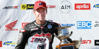 2023 Bridgestone CSBK Champion Ben Young. Photo by Rob O'Brien, courtesy CSBK.