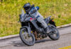A 2024-model Honda XL750 Transalp at speed. Photo courtesy American Honda.