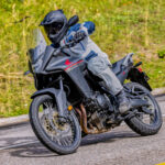 A 2024-model Honda XL750 Transalp at speed. Photo courtesy American Honda.