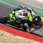 Florian Marino (12), as seen during a test at MotoLand Aragon.