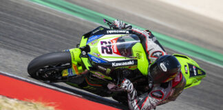 Florian Marino (12), as seen during a test at MotoLand Aragon.