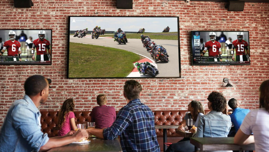 MotoAmerica coverage can now be found many places its never been before, including bars, restaurants, and hotels thanks to its "fast networks." Photo courtesy MotoAmerica.