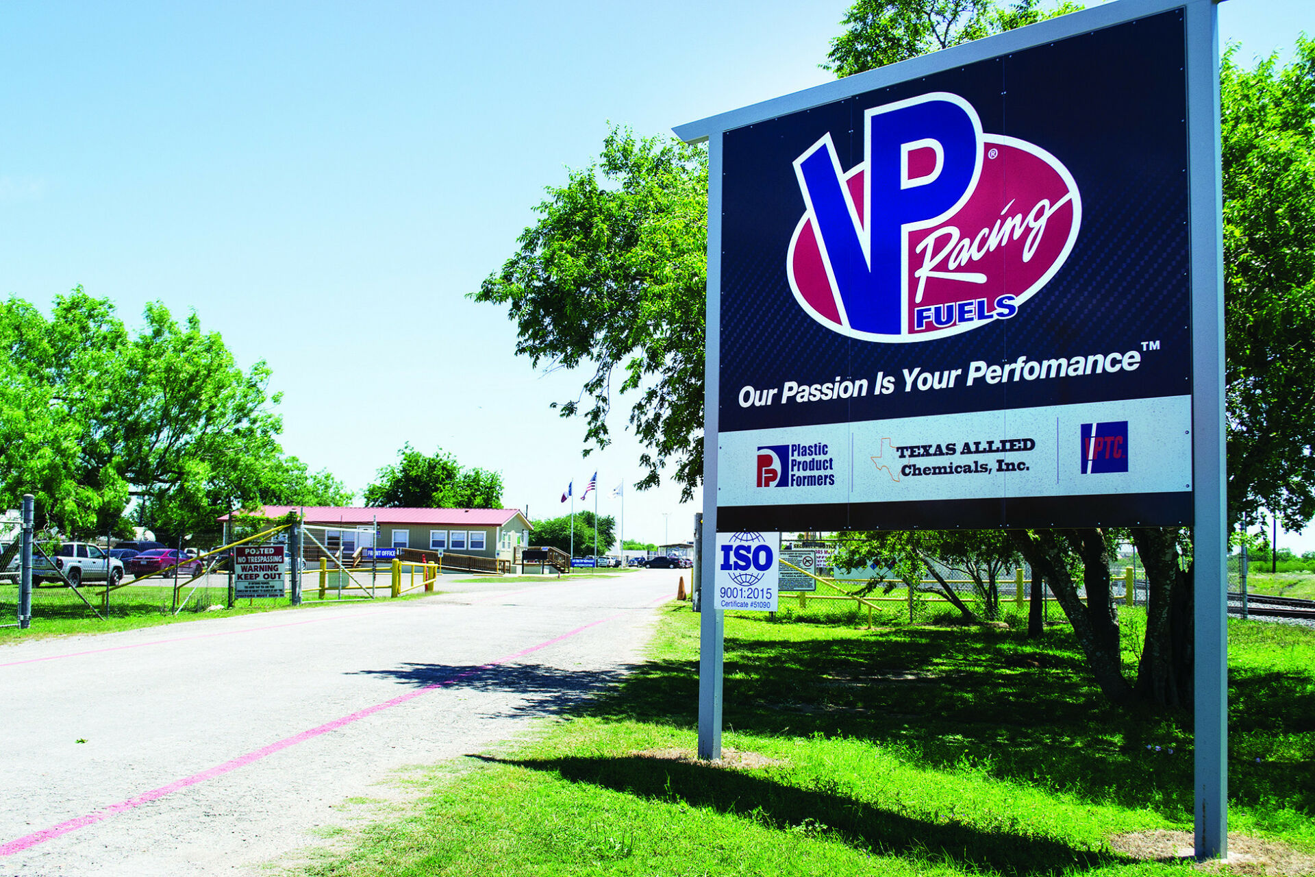 The VP Racing Fuels main production plant is on 50 acres south of San Antonio, Texas. Photo by David Swarts.