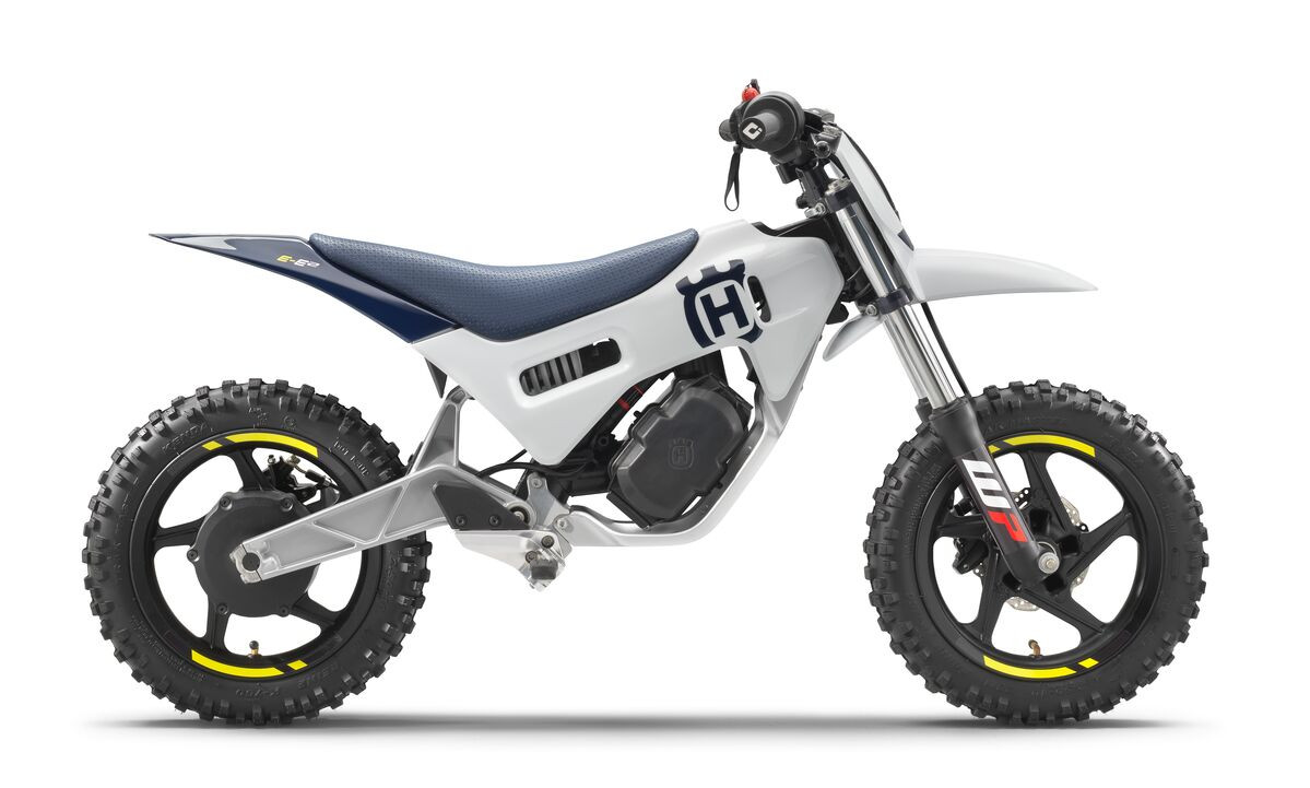 A 2024-model Husqvarna EE 2 electric youth motocross bike. Photo courtesy Husqvarna Motorcycles.