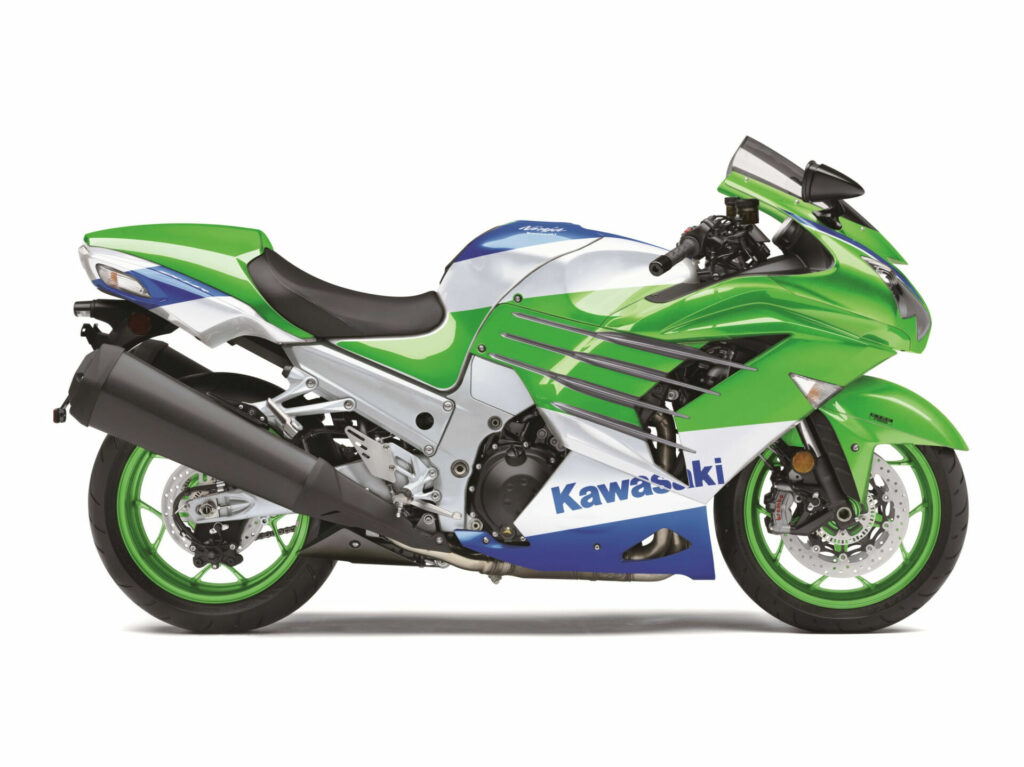 A 40th Anniversary Kawasaki Ninja ZX-14R ABS. Photo courtesy Kawasaki Motors Corp., U.S.A.