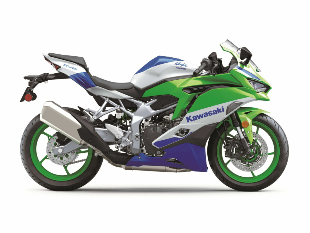 A 40th Anniversary Kawasaki Ninja ZX-4RR ABS. Photo courtesy Kawasaki Motors Corp., U.S.A.