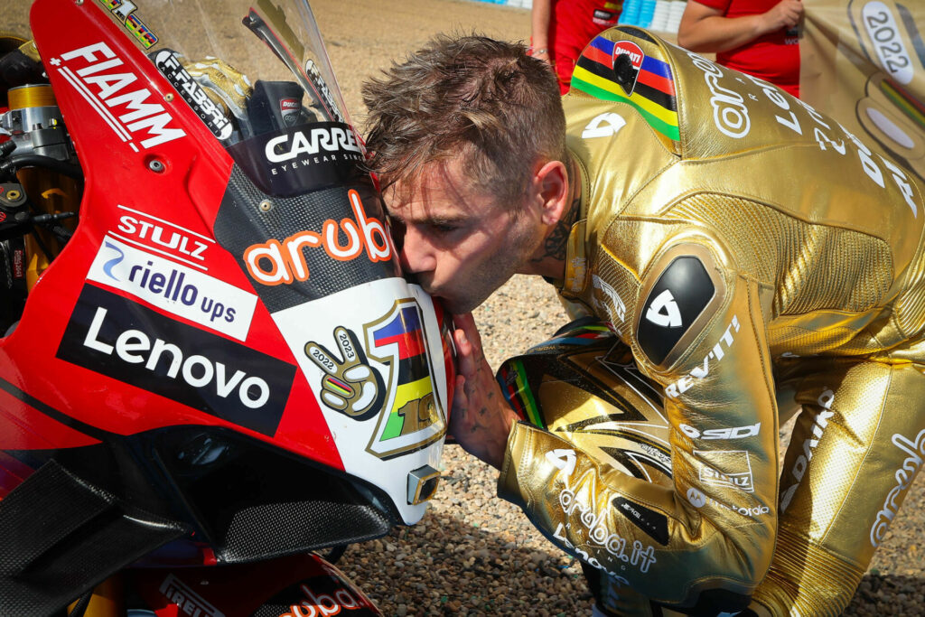 2023 Superbike World Champion Alvaro Bautista. Photo courtesy Dorna.