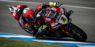 Alvaro Bautista (19). Photo courtesy Aruba.it Racing Ducati.