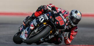 Brandon Paasch (96) at speed at Circuit of The Americas. Photo by Brian J. Nelson.