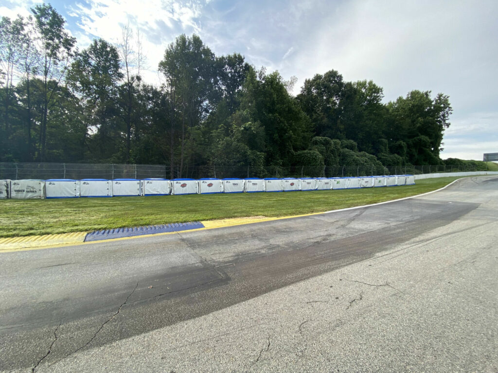 New Airfence Bike sections in place at Michelin Raceway Road Atlanta. Photo courtesy Stephen Timms/Michelin Raceway Road Atlanta.