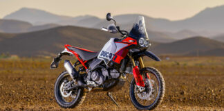 A 2024 Ducati DesertX Rally. Photo courtesy Ducati.