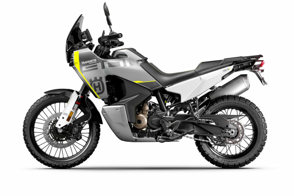 The 2024-model Husqvarna Norden 901 can be had with 10-way adjustable traction control. Photo courtesy Husqvarna Motorcycles.