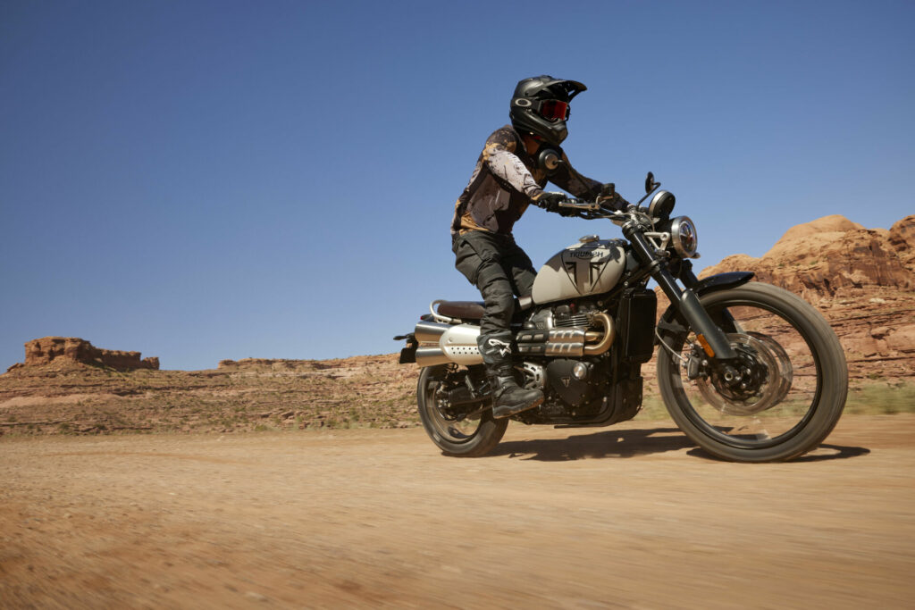 A 2024 Triumph Scrambler 1200 X. Photo courtesy Triumph.