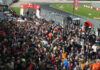 Fans on pit lane during a break in the action Sunday at Donington Park. Photo courtesy MSVR.