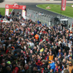Fans on pit lane during a break in the action Sunday at Donington Park. Photo courtesy MSVR.