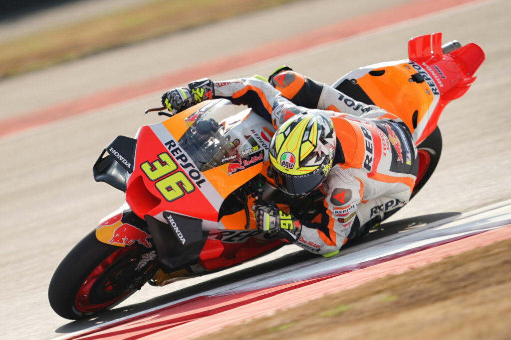 Joan Mir (36). Photo courtesy Repsol Honda.