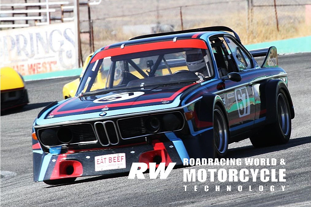 Richard Varner in his vintage BMW racecar at Willow Springs. Photo courtesy MotoAmerica.