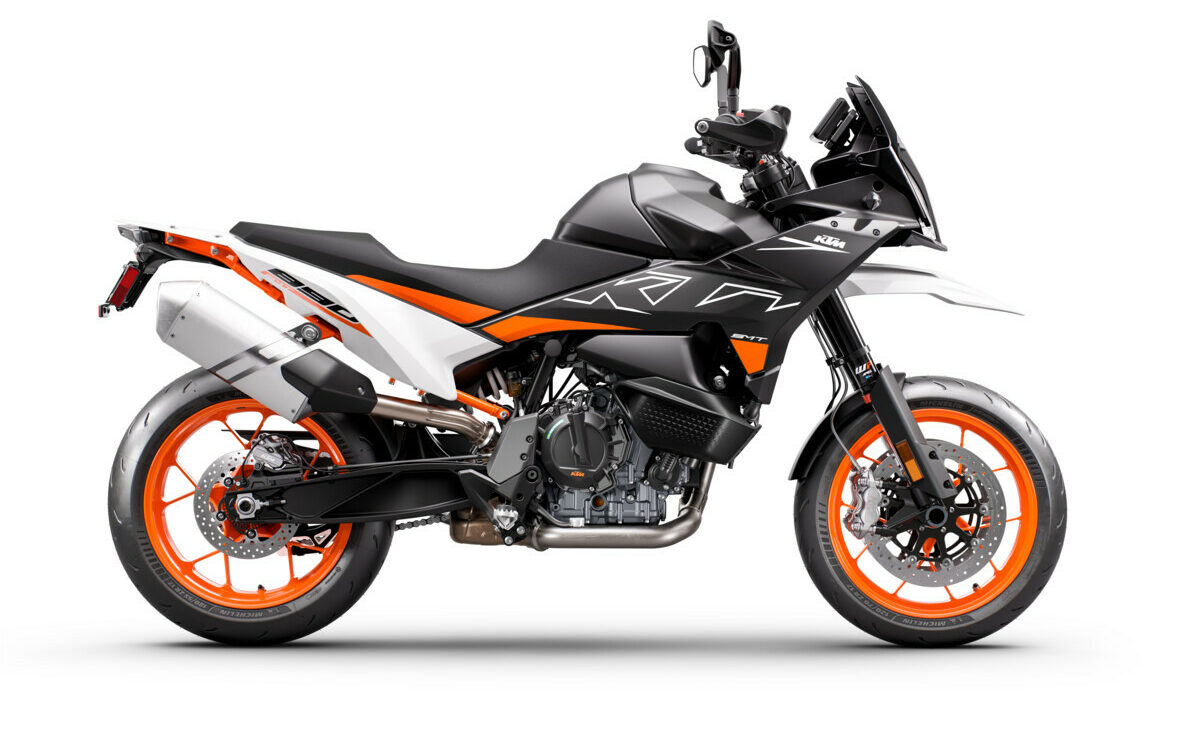 A 2024 KTM 890 SMT. Photo courtesy KTM.