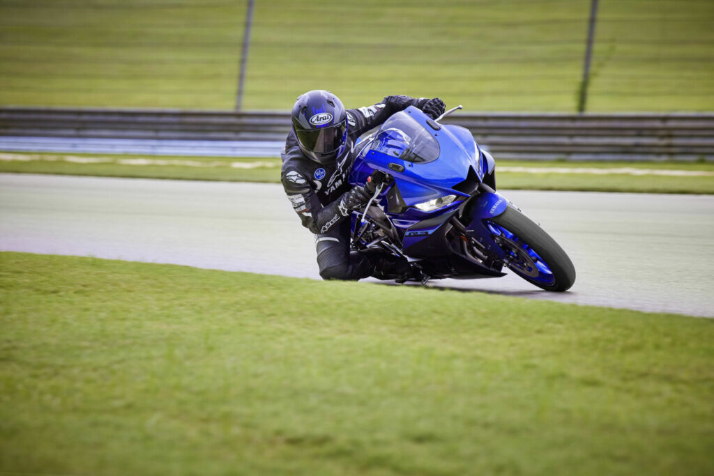 A 2024 Yamaha YZF-R3. Photo courtesy Yamaha Motors Corp., U.S.A.